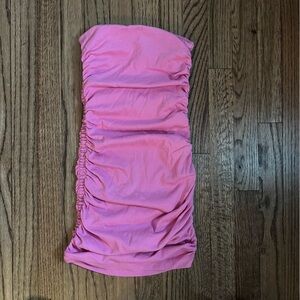 Zara Pink Strapless Mini Dress